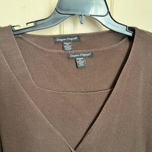 Designers Originals Chocolate V-Neck Top